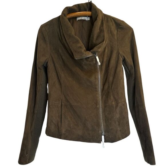 VINCE. Moto Suede Biker Jacket NWT - Picture 1 of 10